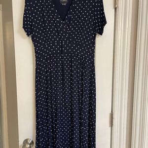 LL Bean Polka Dot Dress